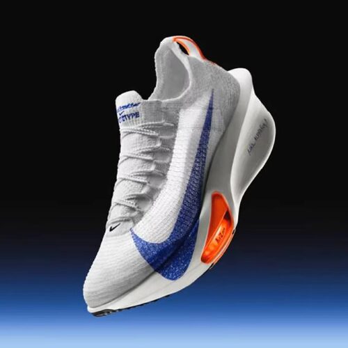 Nike耐克阿尔法3蓝白碳板跑步鞋