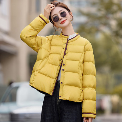 巨好看的羽绒服女2025冬季新爆款洋气妈妈高品质轻薄鸭绒保暖外套