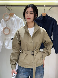 冲锋衣外套女款2026早春新款立领收腰显瘦夹克短款风衣女