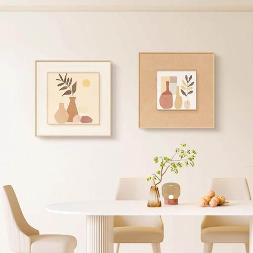 KC画廊餐厅卧室奶油风双联挂画