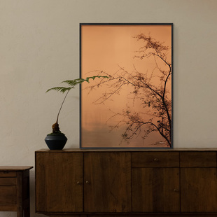 宋代美学玄关挂画中古风客厅装饰画小众艺术餐厅茶室禅意壁画摆画