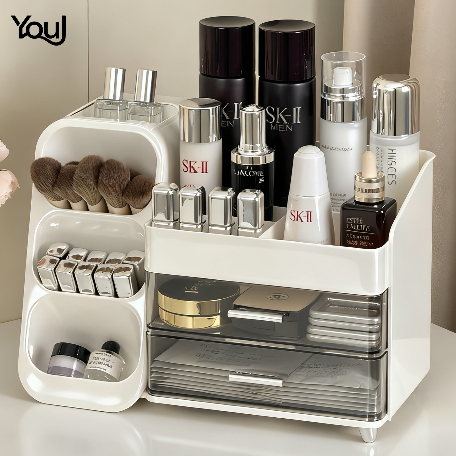 化妆品收纳盒高级感分格防尘整理