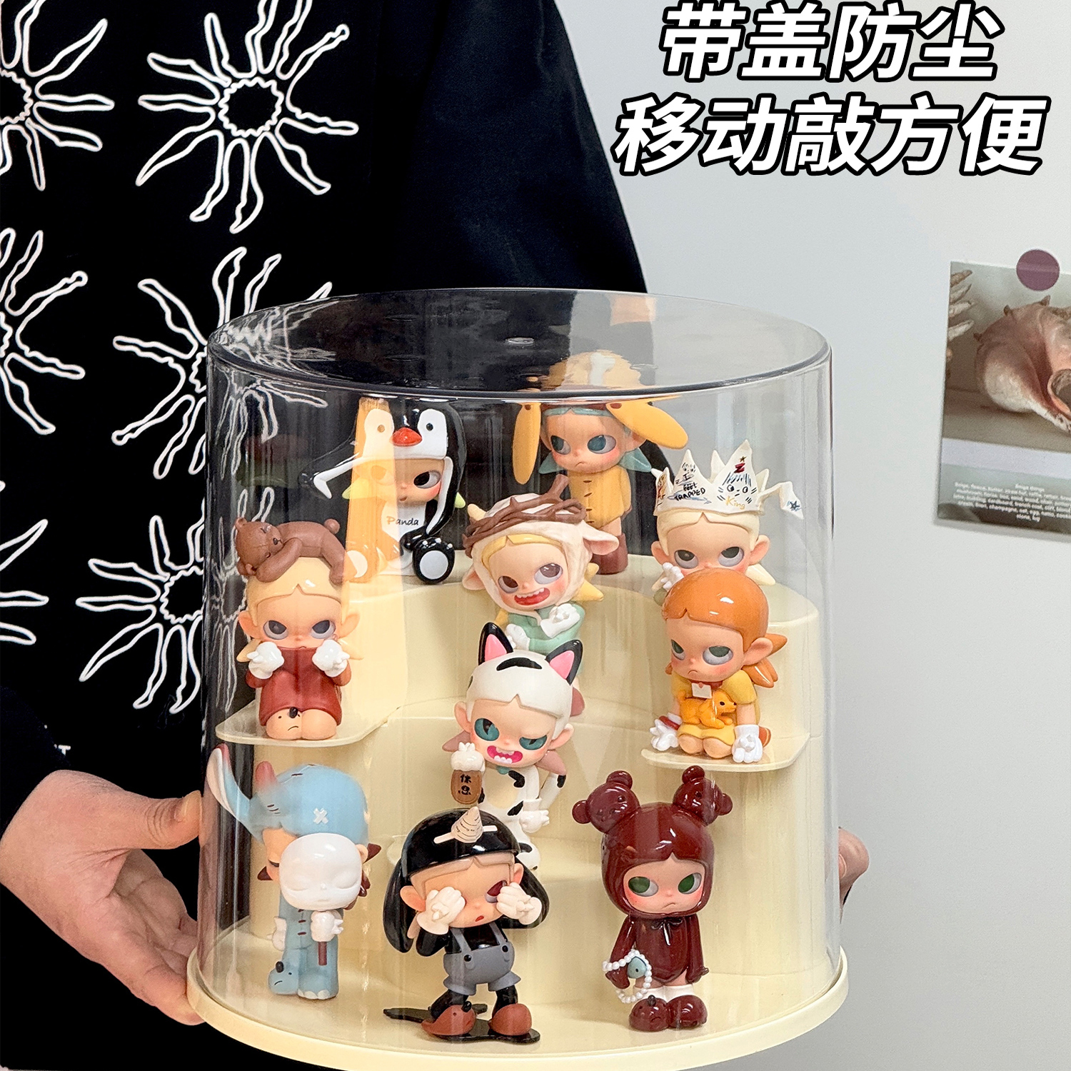 手办盲盒展示架透明无异味展示盒