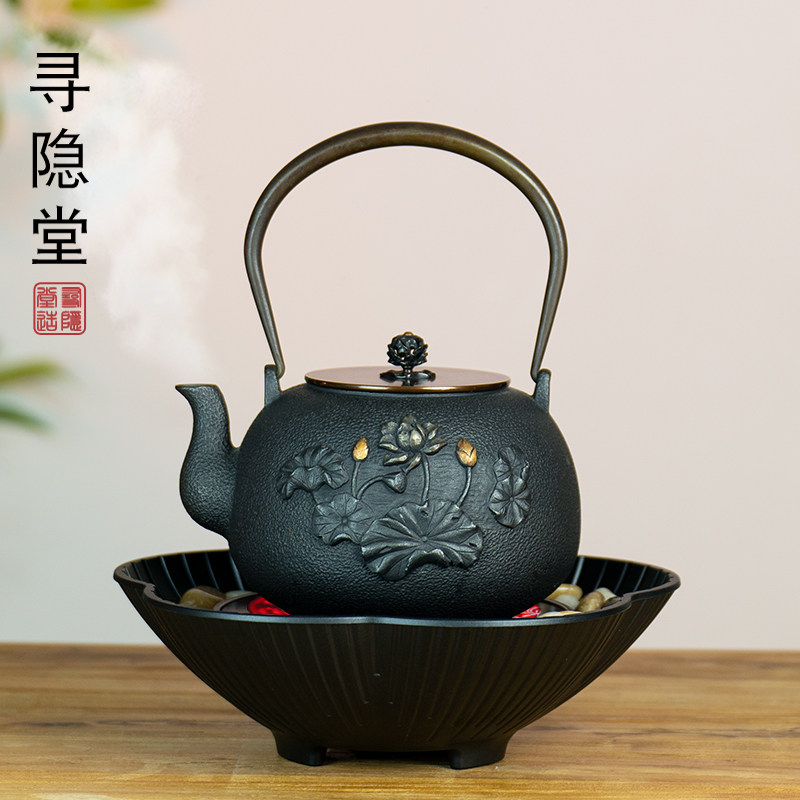 铁壶铸铁泡茶烧水煮茶壶手工无涂层生铁壶静音复古电陶炉煮茶专用