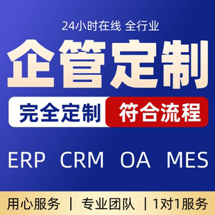 企业管理系统定制进销存erp仓库生产软件crm客户项目销售出入开发