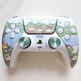 PS5手柄升级改装霍尔电磁摇杆TMR摇杆PS5原装游戏机手柄 猫狗乐园