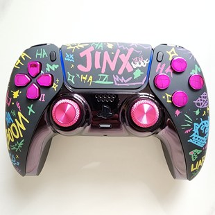 PS5手柄升级改装霍尔电磁摇杆TMR摇杆PS5原装游戏机手柄 夜光JINX