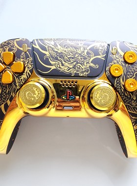 PS5手柄升级改装霍尔电磁摇杆TMR摇杆PS5原装游戏机手柄 王之金龙