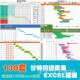 项目管理甘特图年月周计划表工作进度日程Excel表格模板制作图表