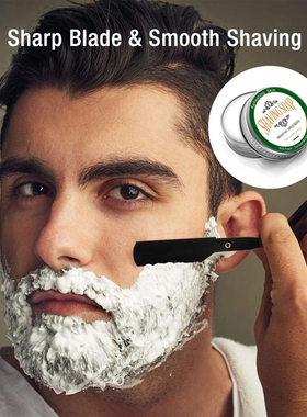 Shaving Soap复古男士手动刮胡膏薄荷香软化胡子泡沫皂剃须刷组合