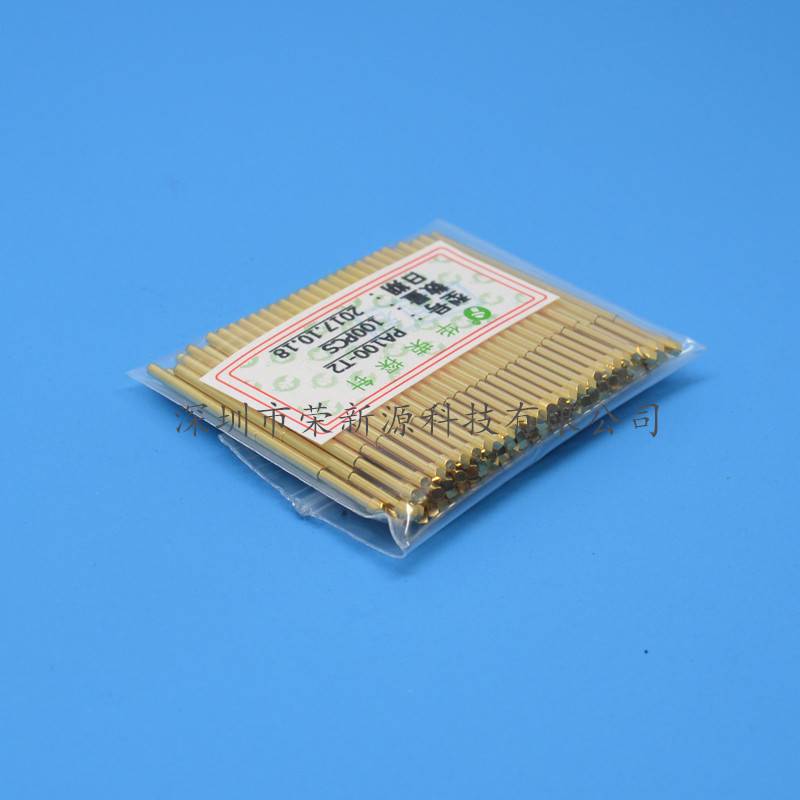 华荣探针PA100-T2（菱形头）镀金头测试针1.36mm 弹簧针 顶针
