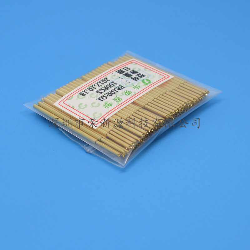 华荣探针PA100-Q1（直上四爪头）镀金头测试针1.36mm 弹簧针 顶针