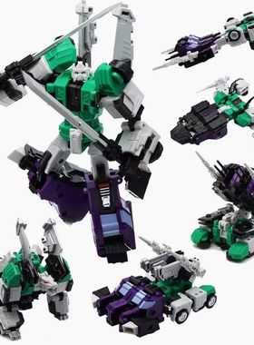 MFT变形玩具MF27G绿色忍者参谋G1六面兽六阶战士口袋战争先锋