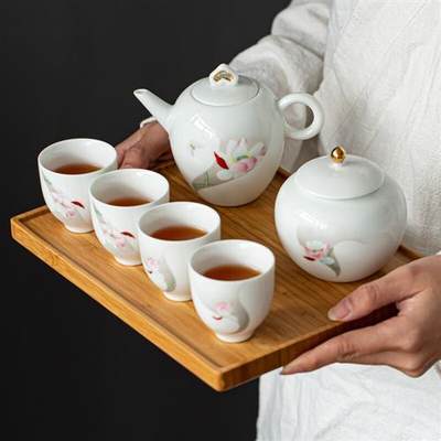 陶艺公社 干泡茶具套装 陶瓷功夫茶具家用办公日式一壶四杯茶壶茶