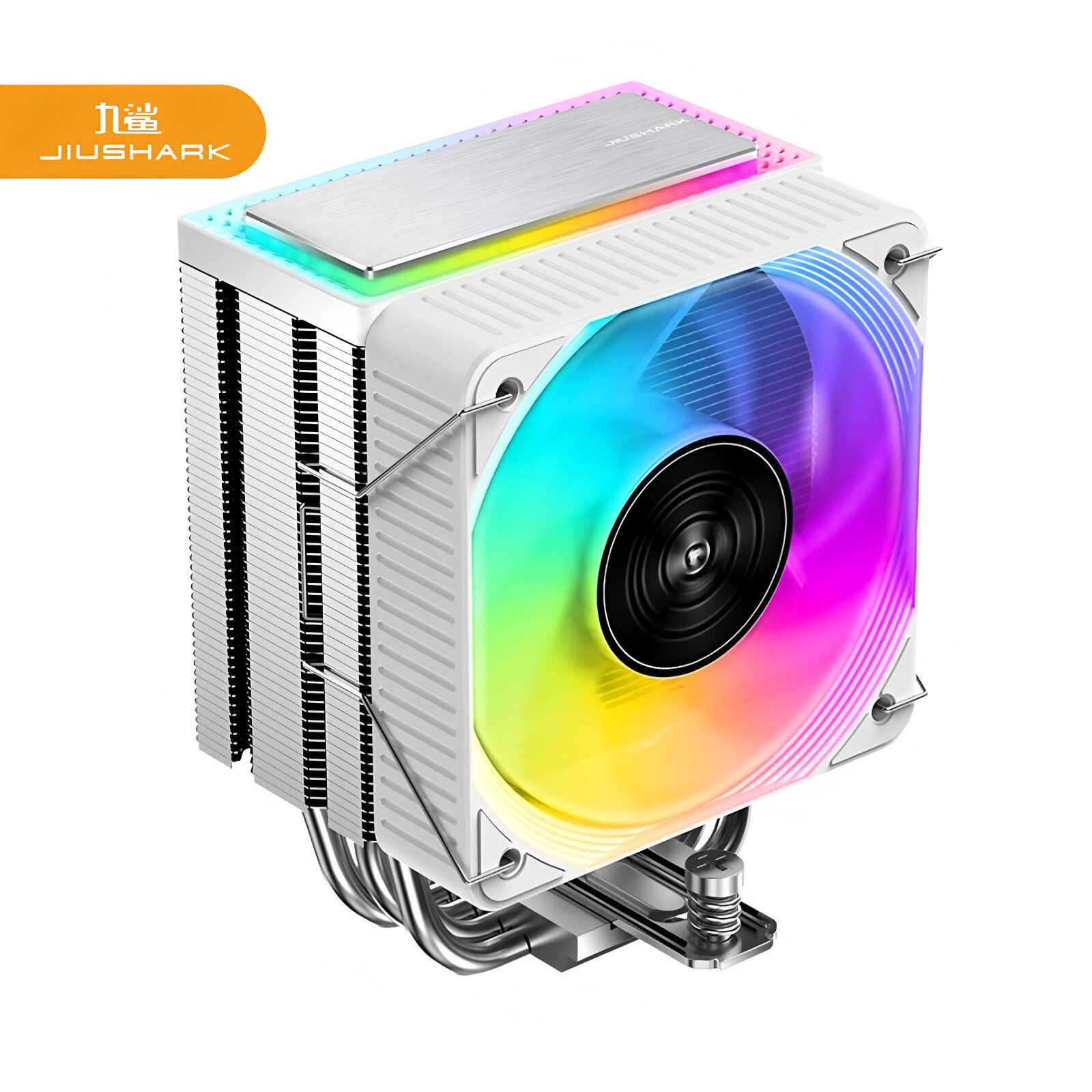 JIUSHARK九鲨JF100RS10CM风扇CPU散热器12代1700AMD4PIN不挡内存