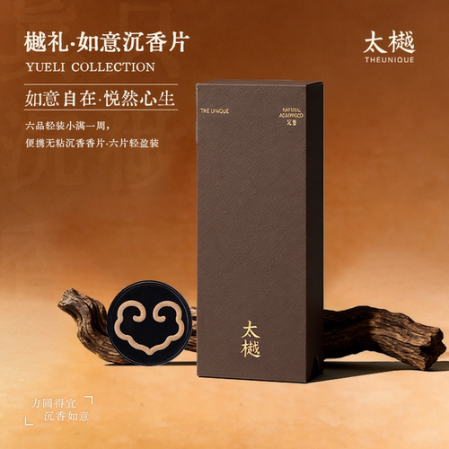 秦淮系列如意无粘盘香片6片装