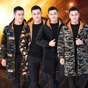 男士棉袄棉衣男工地加厚加绒冬季加肥加大200斤外穿罩衣工作服女