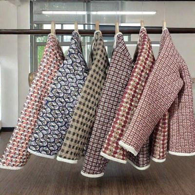 小香风花棉袄新款棉衣加绒加厚东北抗寒时尚棉衣外套高档羊羔绒