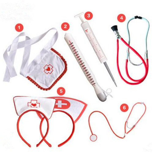 万圣节cosplay小护士发箍针筒道具酒吧派对演出温度计仿真听诊器