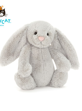 英国Jellycat害羞银色邦尼兔玩偶