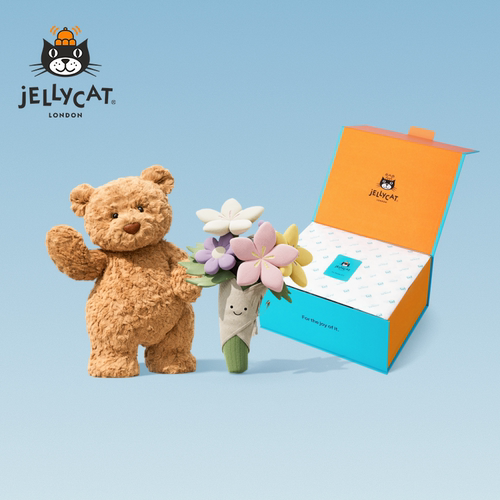 Jellycat盛意礼赞礼盒集合手捧花毛绒玩偶娃娃玩具生日新婚礼物