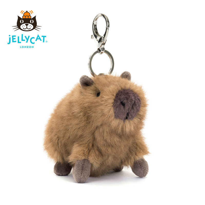 英国Jellycat克莱德水豚包包挂饰挂件钥匙扣毛绒玩偶玩具生日礼物图片