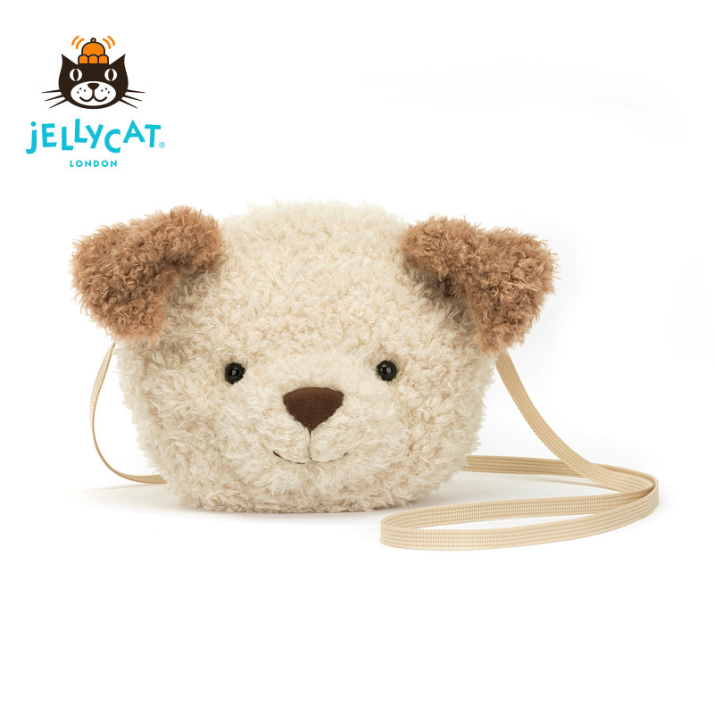 英国Jellycat小狗包包斜挎包小包腰包毛绒玩具玩偶公仔生日礼物图片
