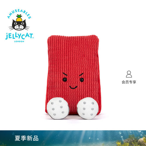 英国Jellycat趣味运动弗拉红牌毛绒玩偶公仔玩具礼物2026春夏新品