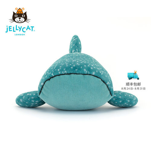 英国Jellycat格弗雷鲸鲨毛绒玩具安抚玩偶儿童公仔娃娃生日礼物