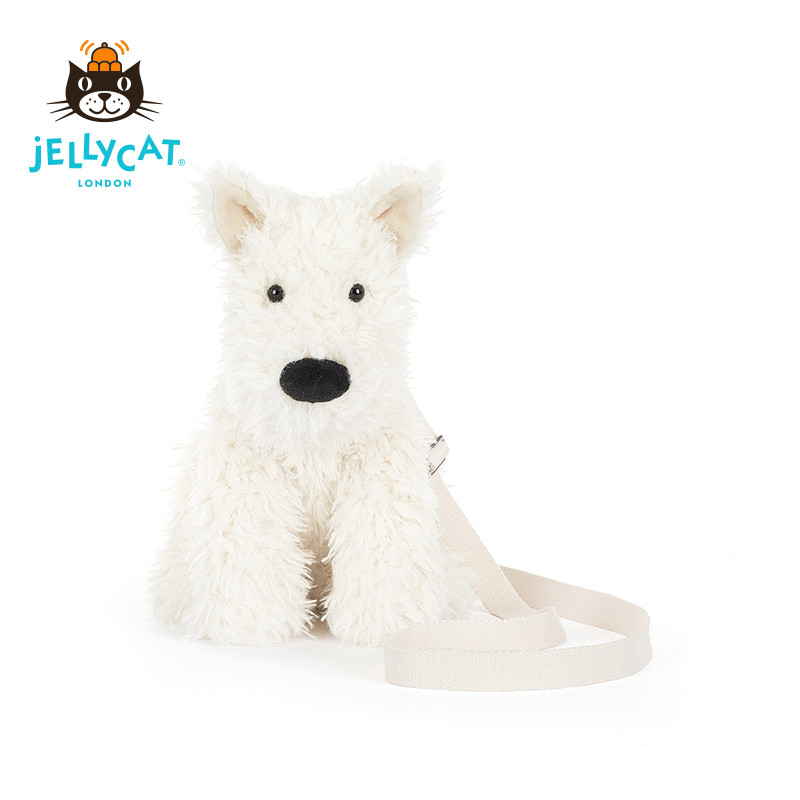 英国Jellycat门罗苏格兰梗挎包毛绒娃娃玩具礼物公仔陪伴玩偶送礼