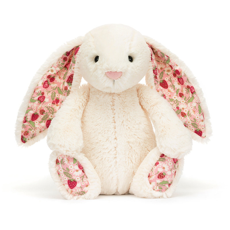 ตุ๊กตาผ้าพลัชกระต่ายลายดอกไม้จาก Jellycat ตุ๊กตากระต่ายน่ารักช่วยผ่อนคลาย เหมาะเป็นของขวัญวันเกิด งานแต่งงาน และเทศกาลไหว้พระจันทร์