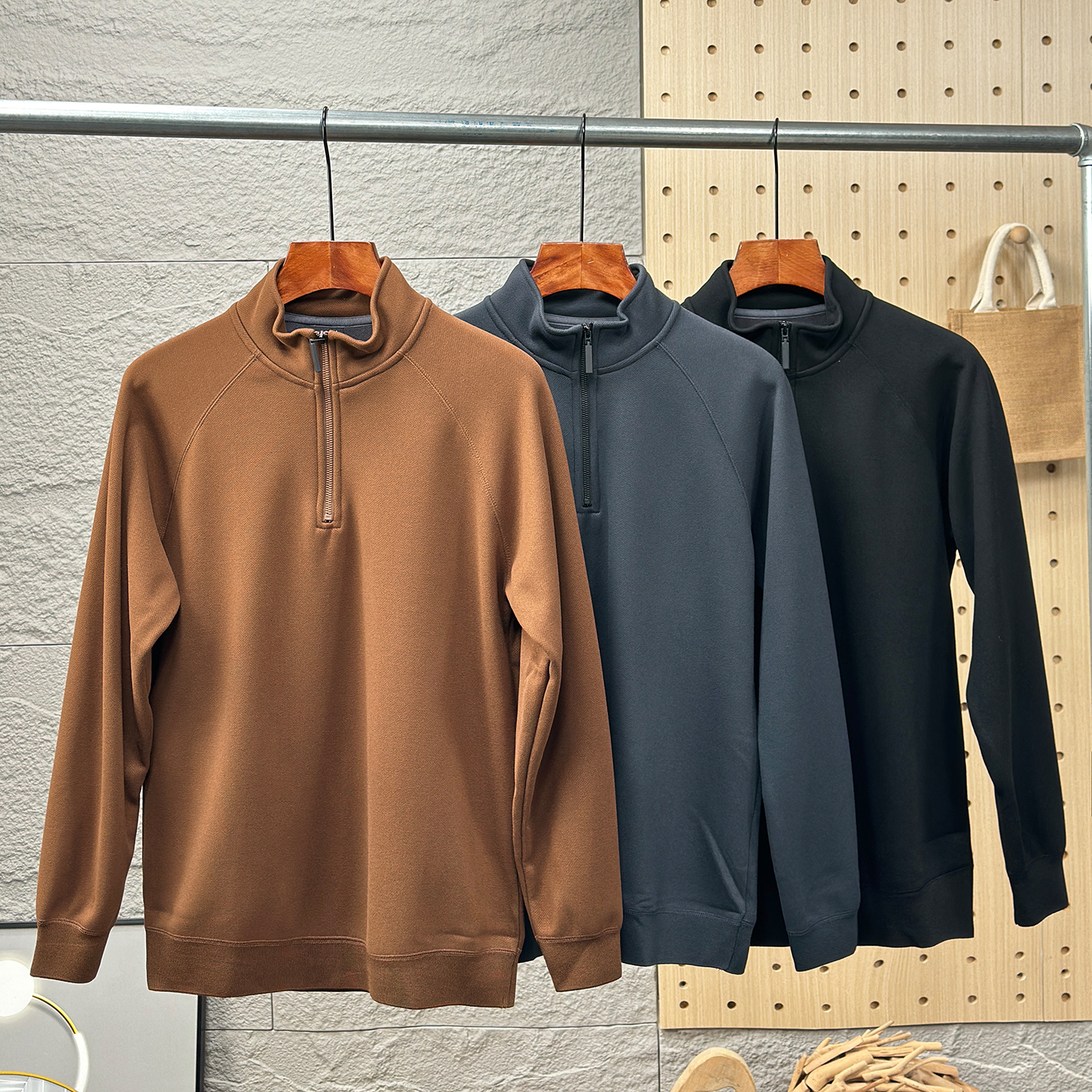 高级感羊毛绒面奥粒绒加绒打底衫