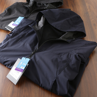 宽松时尚 春秋男士 连帽户外防风防水薄绒夹克外套 飞禽系列 柜2400