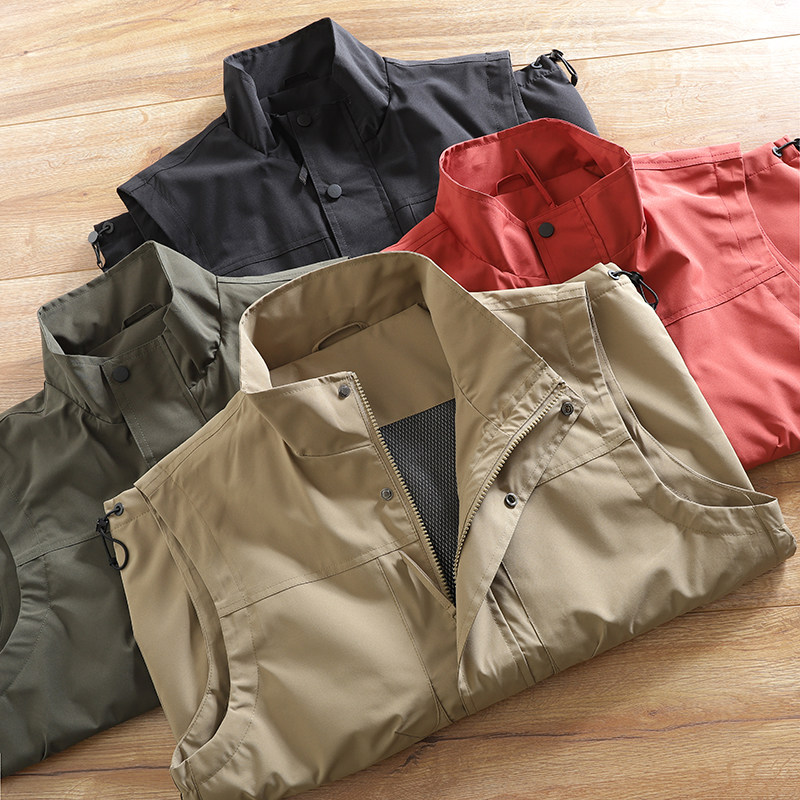 硬核工装+防风防泼水！春夏男士户外多口袋休闲立领钓鱼马甲背心,男装,常规马甲,淘宝优惠券,粉丝福利购,淘宝优惠卷