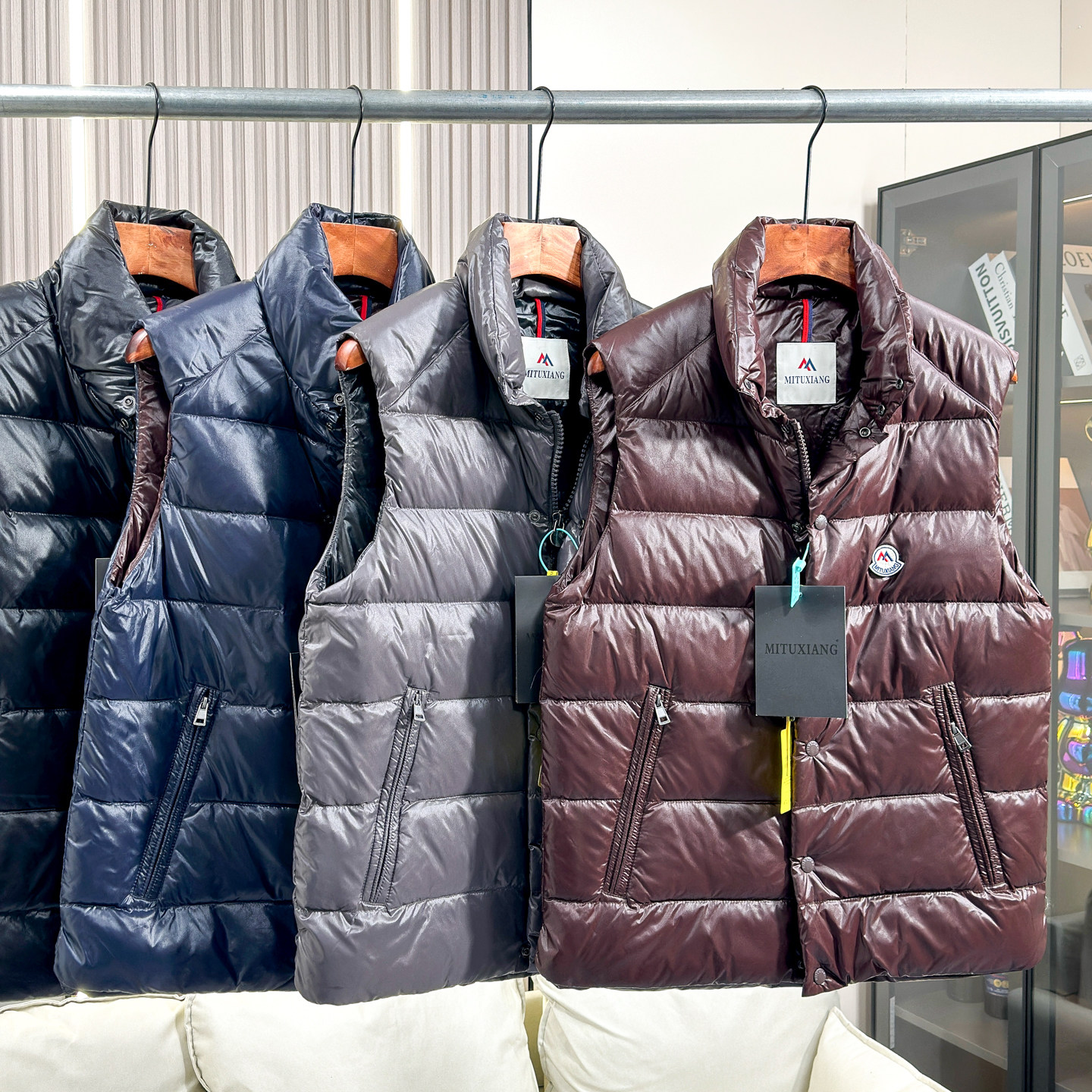 90鸭绒~蓬松保暖+情侣款 冬季男女外贸立领时尚百搭立领羽绒马甲,男装,羽绒马甲,淘宝优惠券,粉丝福利购,淘宝优惠卷