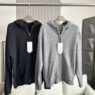 慵懒风~厚实保暖+软糯亲肤 秋冬季男士松弛感连帽开衫毛衣外套潮