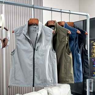 男女情侣户外立领休闲百搭日单马甲外套 夏季 城市机能 防风防泼水