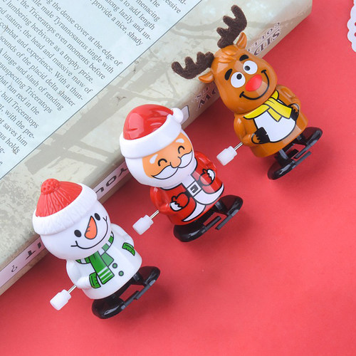 圣诞礼品装饰品发条走路圣诞老人