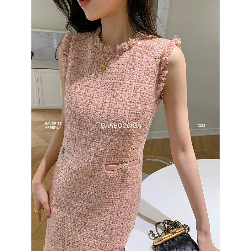 龍喜儿连衣裙绿色小香风