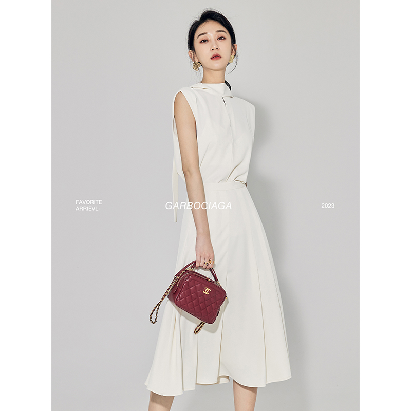 龙喜儿飘带上衣半身伞裙套装