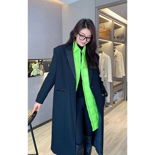 Garbociaga龍喜儿 酷飒十足 直筒廓形秋冬 气质大衣外套 9285