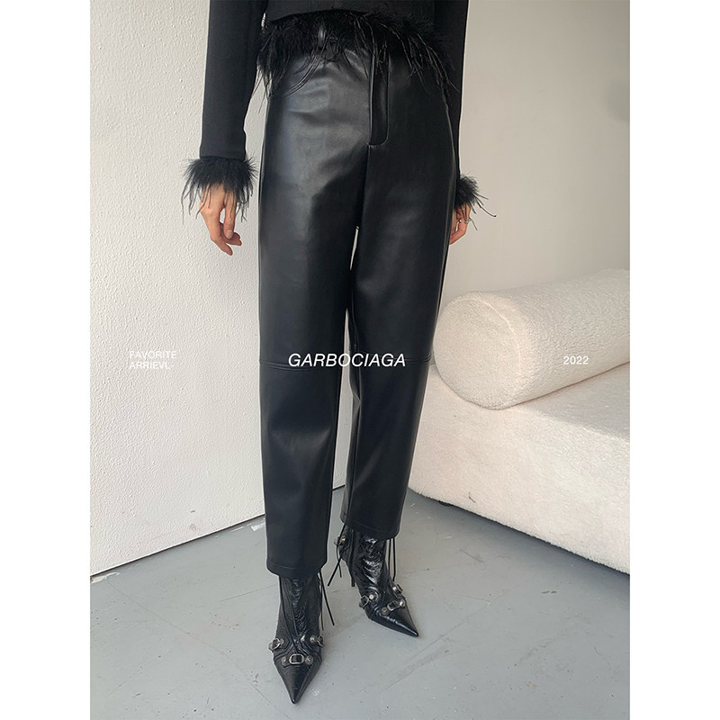 龍喜儿高腰九分裤裤子