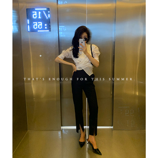 交叉衬衫 醋酸超薄蝉翼设计感法式 5100 梦游仙境 Garbociaga龍喜儿