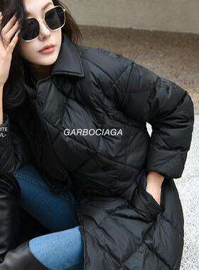 Garbociaga龙喜儿 罗马冬日 90白鸭绒菱格被子羽绒服女冬季2135