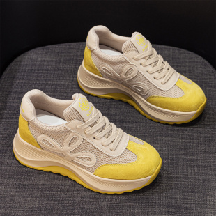 坡跟学生单鞋 外贸工厂特价 真皮轻便阿甘鞋 女秋季 厚底内增高休闲鞋