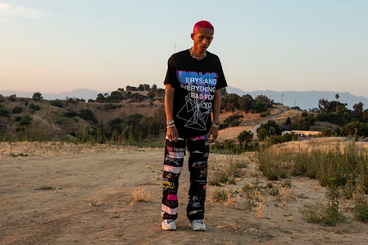 独家JadenSmith男女同款T恤黑色