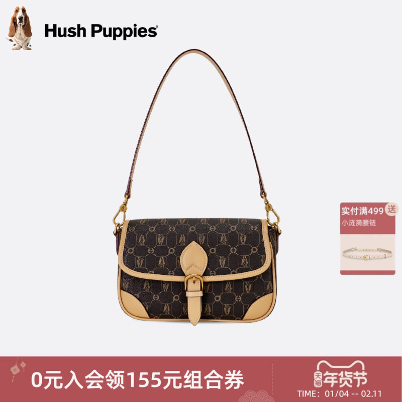 暇步士女包法棍包老花腋下包时尚印花单肩包复古小方包百搭斜挎包,箱包皮具/热销女包/男包,小方包,淘宝优惠券,粉丝福利购,淘宝优惠卷