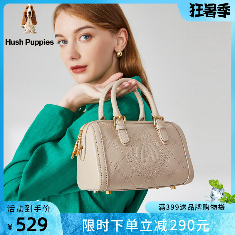 暇步士女包2023新款高级感时尚手提枕头包单肩斜挎包波士顿包包女