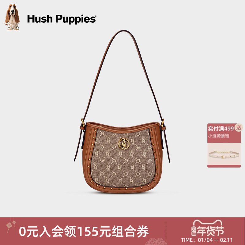 暇步士女包2026新款复古老花马鞍包时尚潮流腋下包单肩包小方包,箱包皮具/热销女包/男包,腋下包,淘宝优惠券,粉丝福利购,淘宝优惠卷