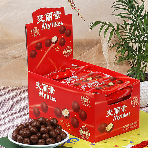 梁丰麦丽素 25g*10袋 80后怀旧零食麦丽素巧克力豆代可可脂包邮